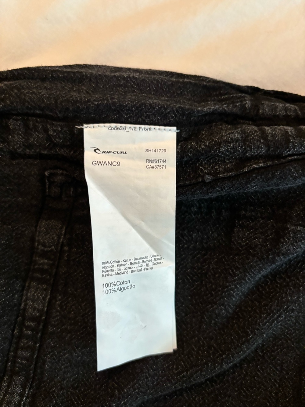 Rip Curl Black Women's Cotton Surf Shorts